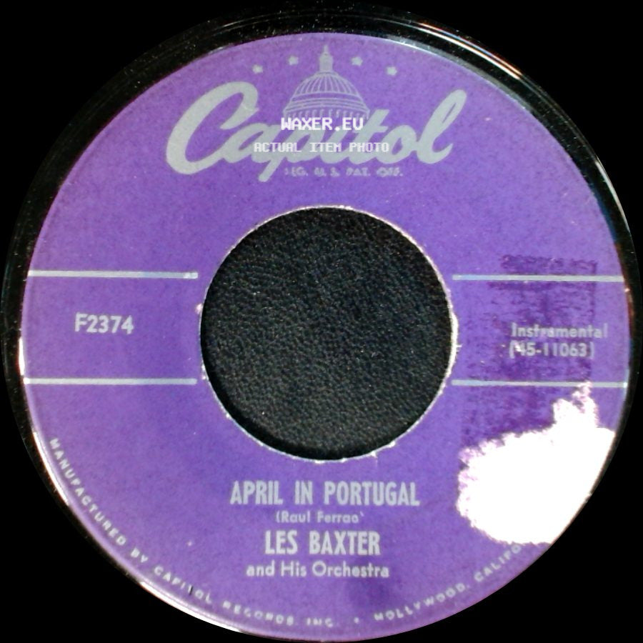 Les Baxter / Les Baxter And His Orchestra - Suddenly / April In Portugal side B