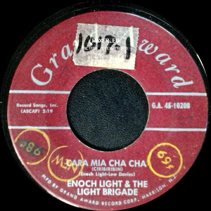 Enoch Light & The Light Brigade - Cara Mia Cha Cha / I Want To Be Happy Cha Cha side A