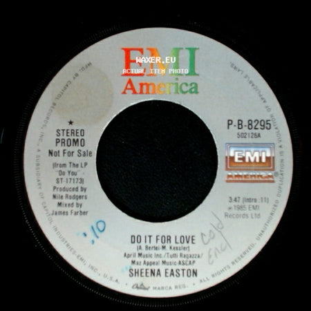 Sheena Easton - Do It For Love / Do It For Love side B