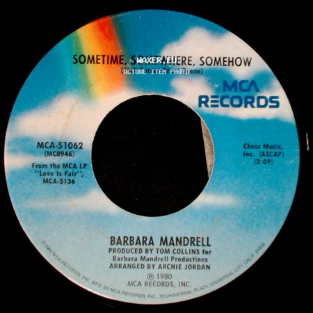 Barbara Mandrell - Love Is Fair / Sometime, Somewhere, Somehow side B