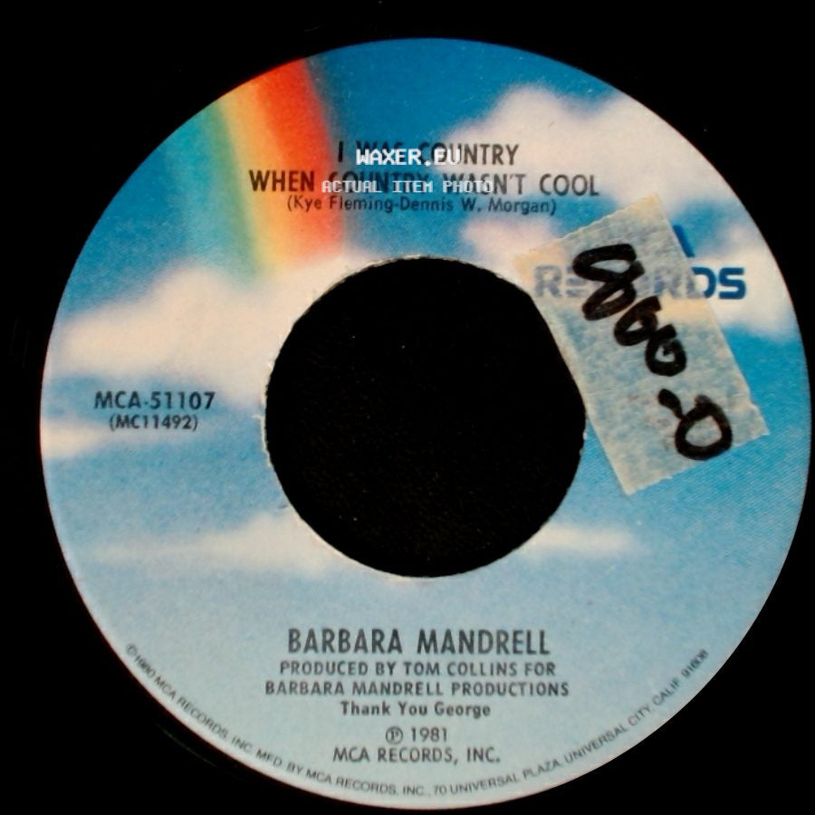Barbara Mandrell - I Was Country When Country Wasn't Cool / A Woman's Got A Right (To Change His Mind) side A