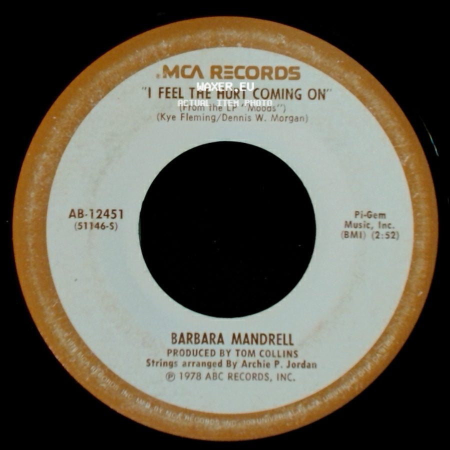 Barbara Mandrell - (If Loving You Is Wrong) I Don't Want To Be Right / I Feel The Hurt Coming On side B