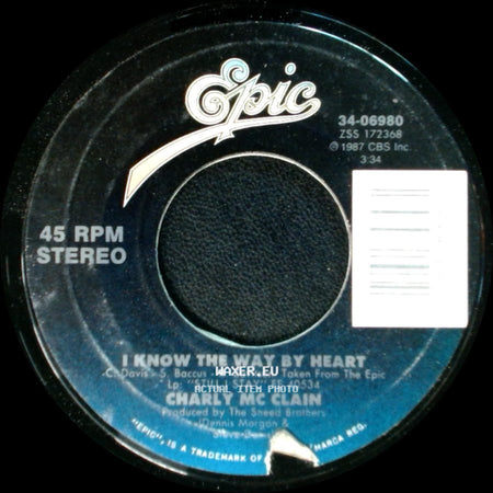 Charly Mc Clain - Don't Touch Me There / I Know The Way By Heart side B