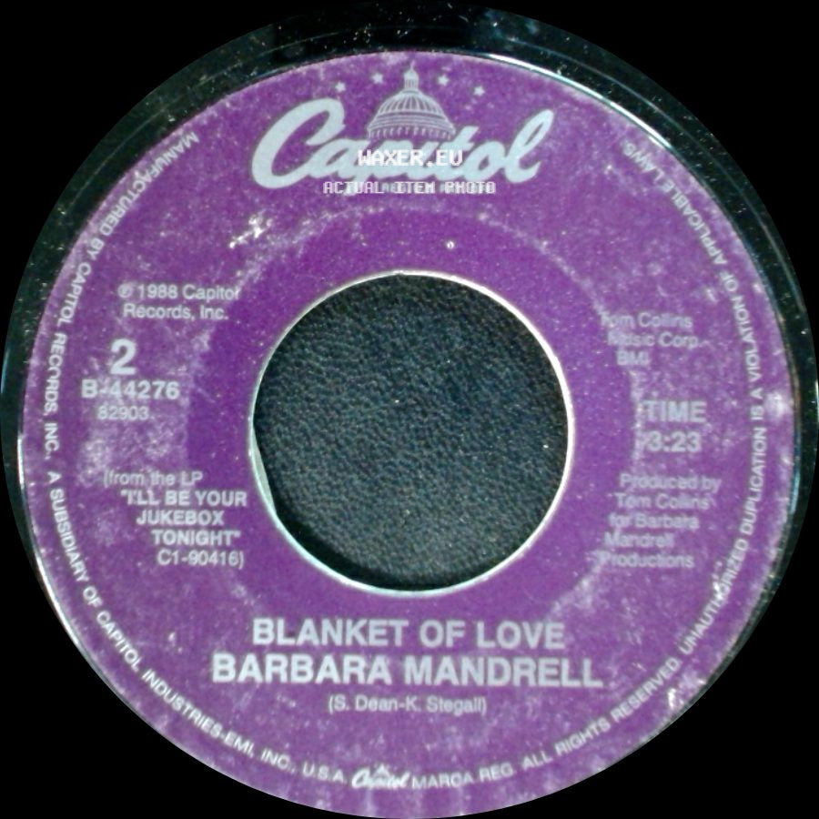 Barbara Mandrell - My Train Of Thought / Blanket Of Love side B