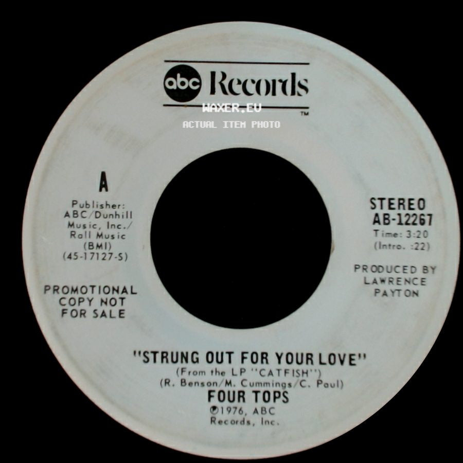 Four Tops - Strung Out For Your Love / Strung Out For Your Love side B
