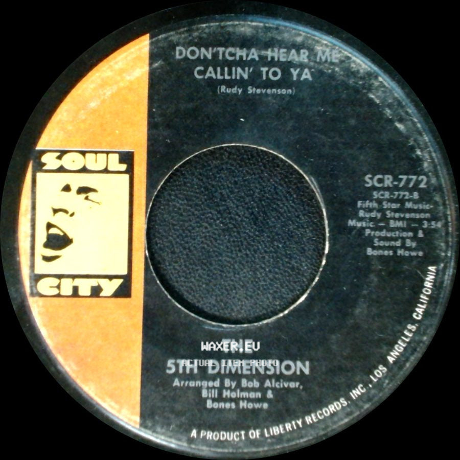 The 5Th Dimension - Medley Aquarius Let The Sunshine In The Flesh Failures / Don'tcha Hear Me Callin' To Ya side B