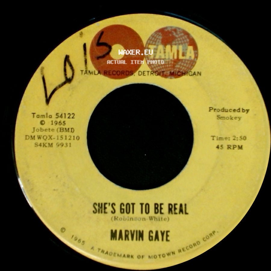 Marvin Gaye - Ain't That Peculiar / She's Got To Be Real side B