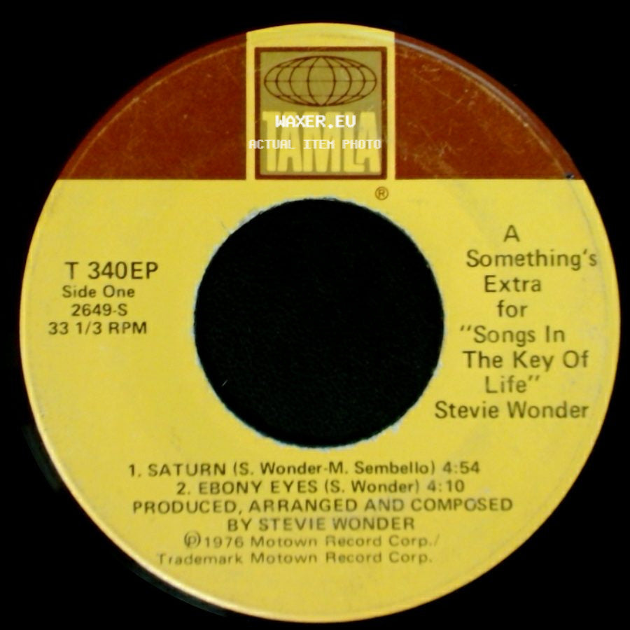 Stevie Wonder - Something's Extra For "Songs In The Key Of Life" / Something's Extra For "Songs In The Key Of Life" side A