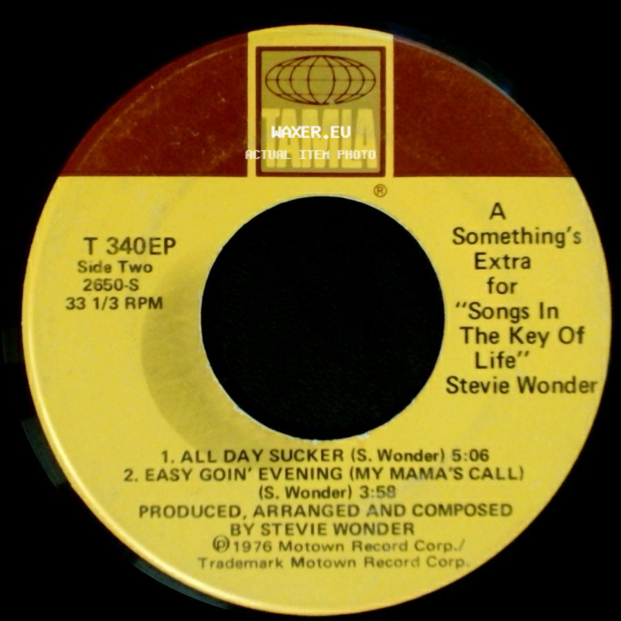 Stevie Wonder - Something's Extra For "Songs In The Key Of Life" / Something's Extra For "Songs In The Key Of Life" side B