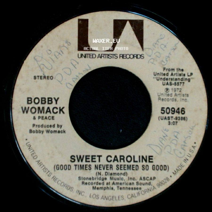 Bobby Womack & Peace - Harry Hippie / Sweet Caroline (Good Times Never Seemed So Good) side B