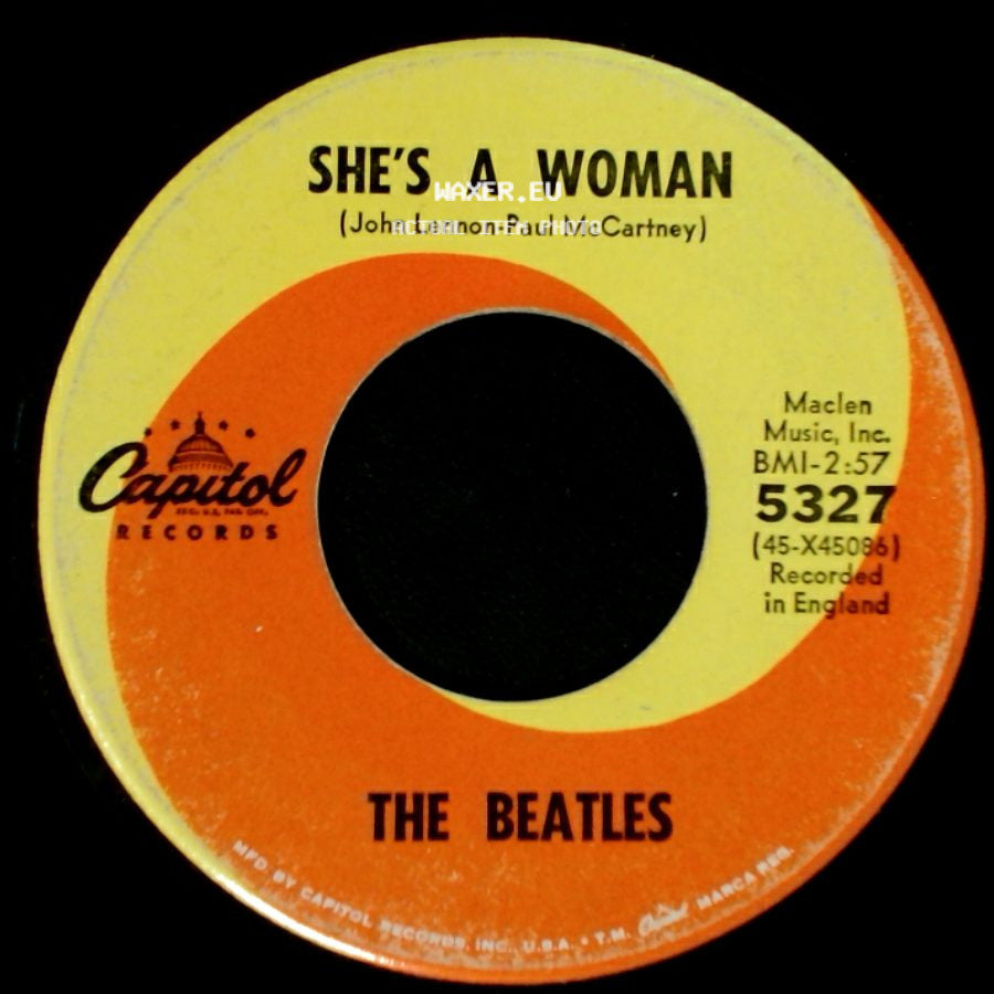 The Beatles - She's A Woman / I Feel Fine side A