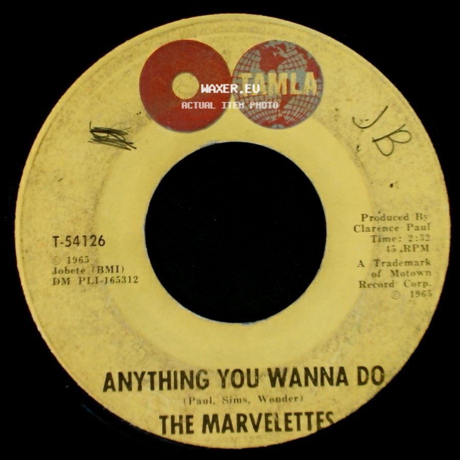 The Marvelettes - Anything You Wanna Do / Don't Mess With Bill side A