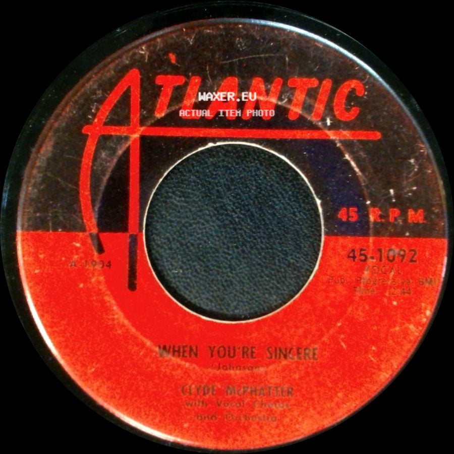 Clyde Mcphatter - Treasure Of Love / When You're Sincere side B