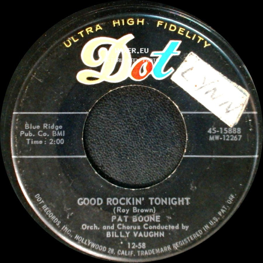 Pat Boone - With The Wind And The Rain In Your Hair / Good Rockin' Tonight side B