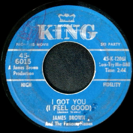 James Brown And The Famous Flames - I Can't Help It (I Just Do-Do-Do) / I Got You (I Feel Good) side B