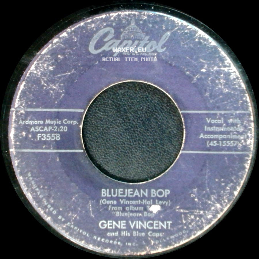 Gene Vincent And His Blue Caps - Who Slapped John / Bluejean Bop side B