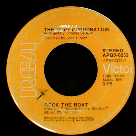 The Hues Corporation - Rock The Boat / All Goin' Down Together side A