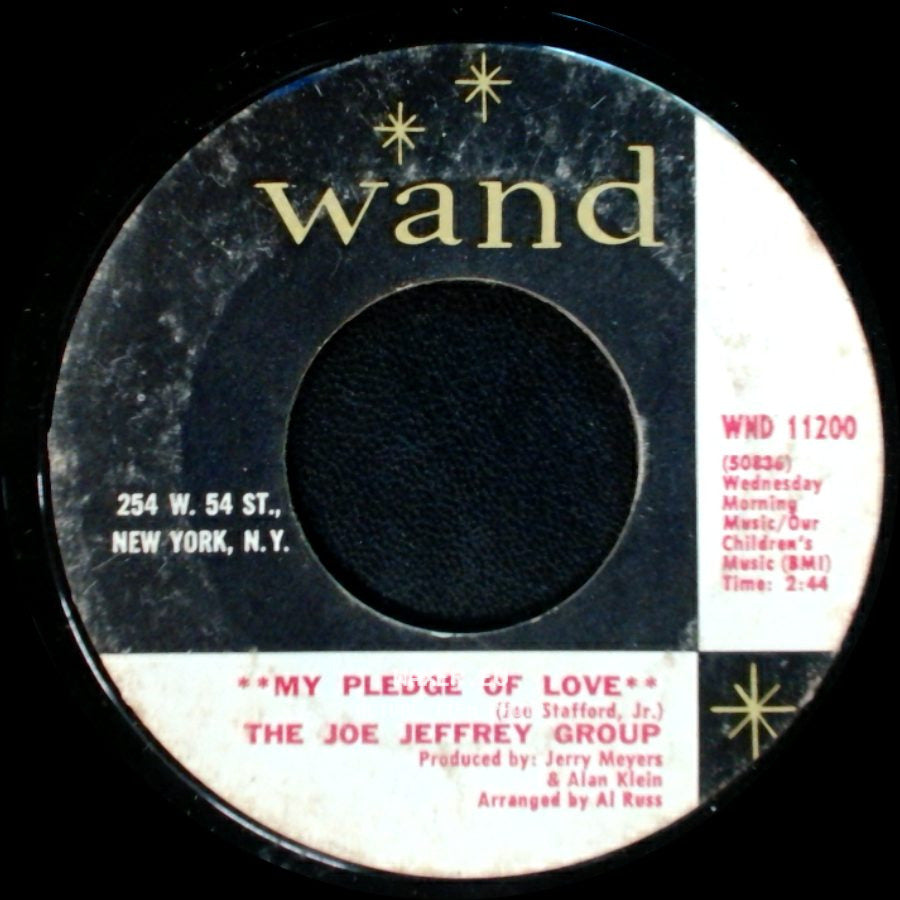 The Joe Jeffrey Group - My Pledge Of Love / Margie side A