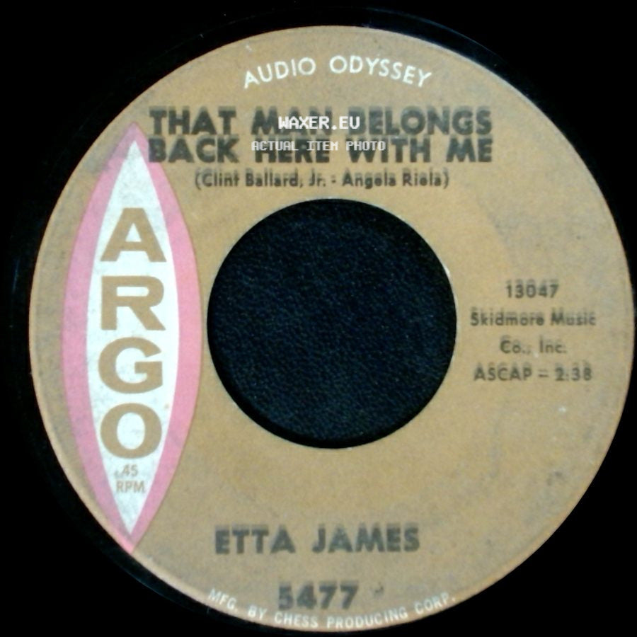Etta James - That Man Belongs Back Here With Me / Breaking Point side A