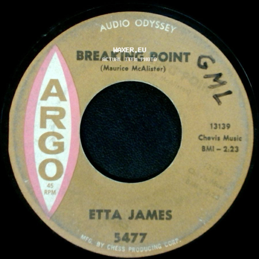Etta James - That Man Belongs Back Here With Me / Breaking Point side B