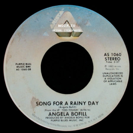 Angela Bofill - Tonight I Give In / Song For A Rainy Day side B