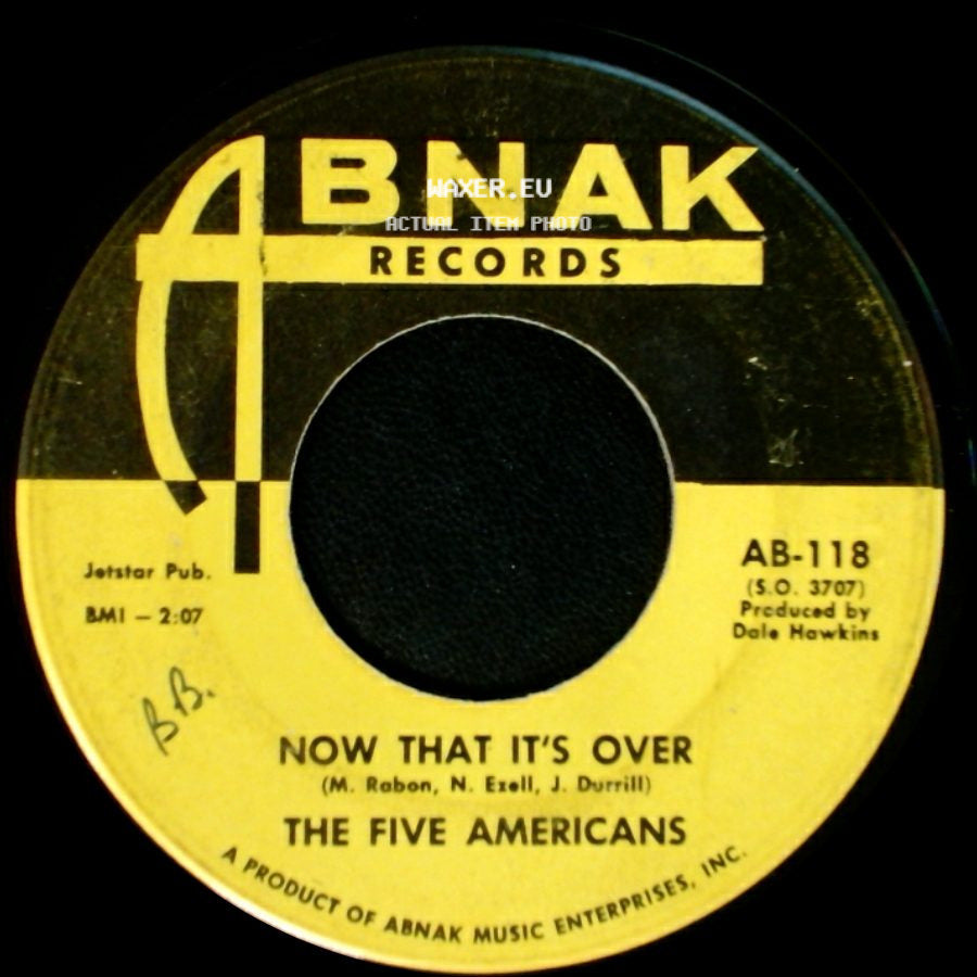 The Five Americans - Western Union / Now That It's Over side B