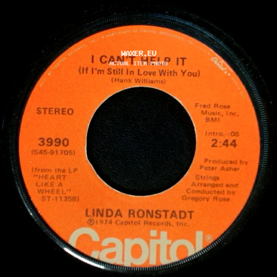 Linda Ronstadt - I Can't Help It (If I'm Still In Love With You) / You're No Good side A
