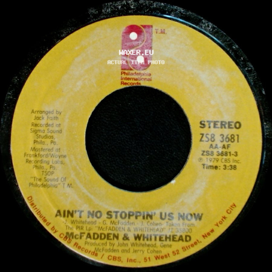 Mcfadden & Whitehead - I Got The Love / Ain't No Stoppin' Us Now side B