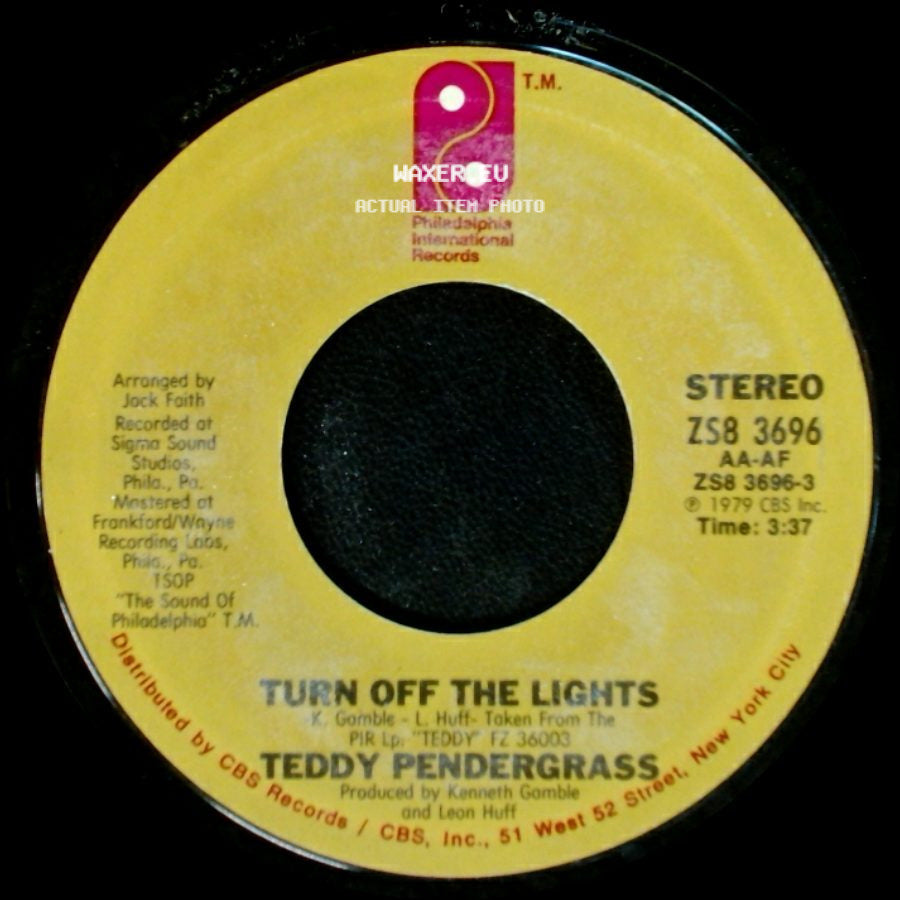 Teddy Pendergrass - If You Know Like I Know / Turn Off The Lights side B