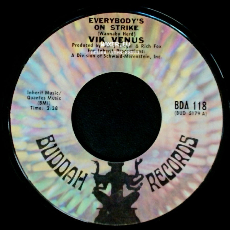 Vik Venus - Your Main Moon Man / Everybody's On Strike (Wannaby Herd) side B