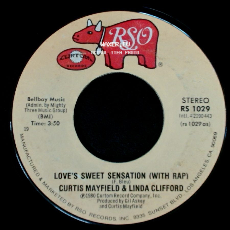 Curtis Mayfield & Linda Clifford - Love's Sweet Sensation / Love's Sweet Sensation (With Rap) side B