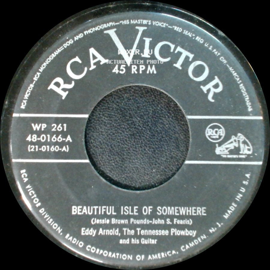 Eddy Arnold, The Tennessee Plowboy And His Guitar - Beautiful Isle Of Somewhere / When Jesus Beckons Me Home side A