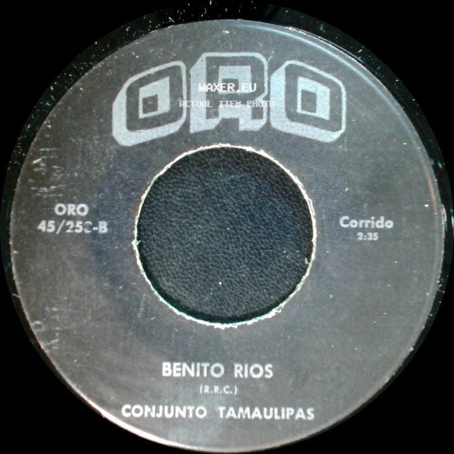 Benito Rios / Conjunto Tamaulipas - Corrido / Mi Pobre Corazon side A