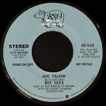 Bee Gees - Jive Talkin' / Jive Talkin' side B
