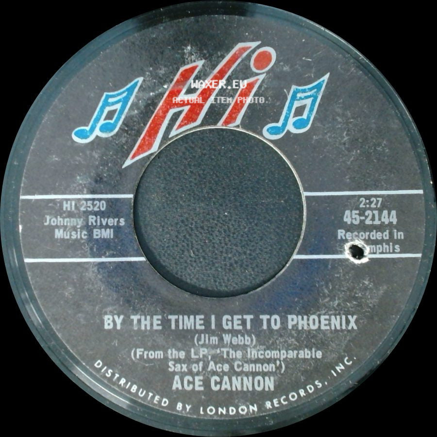 Ace Cannon - Sleep Walk / By The Time I Get To Phoenix side B