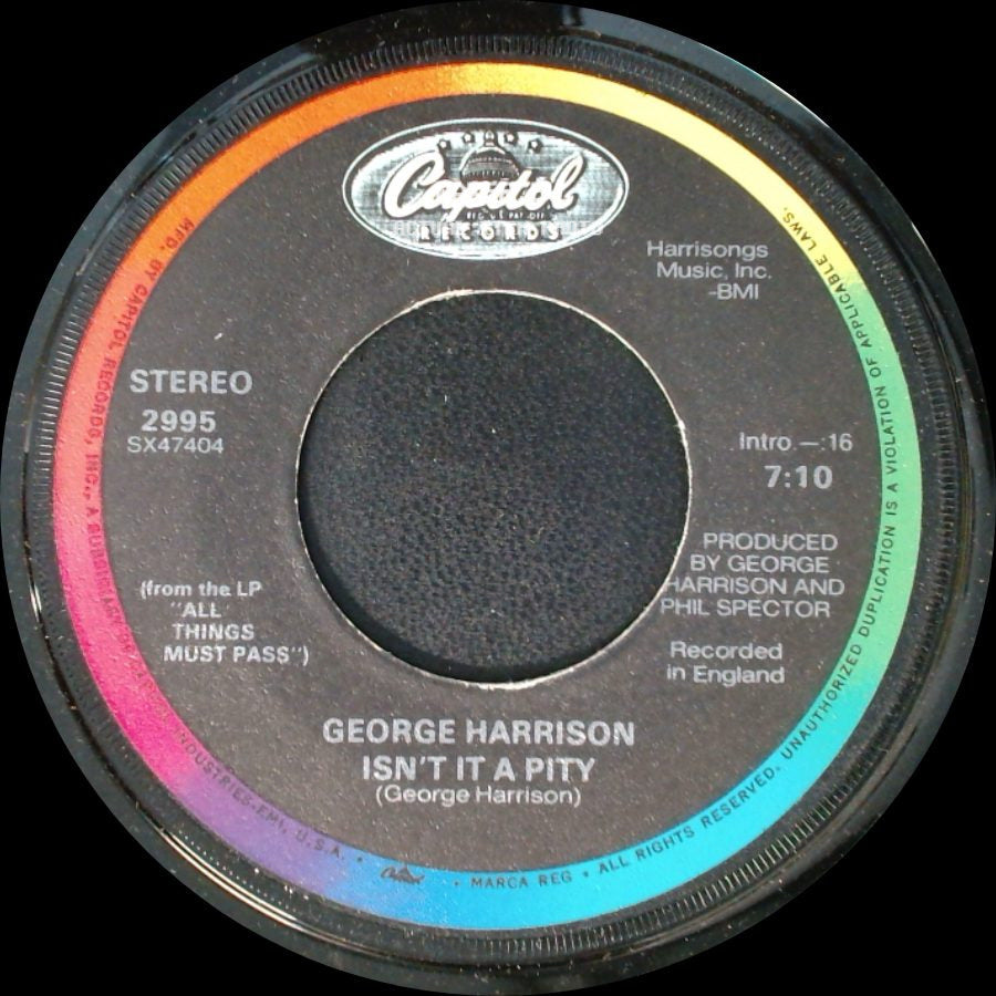 George Harrison - Isn't It A Pity / My Sweet Lord side A