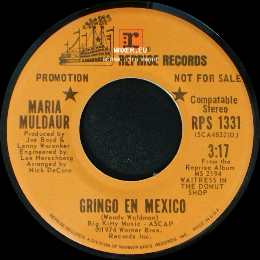 Maria Muldaur - Oh Papa / Gringo En Mexico side B