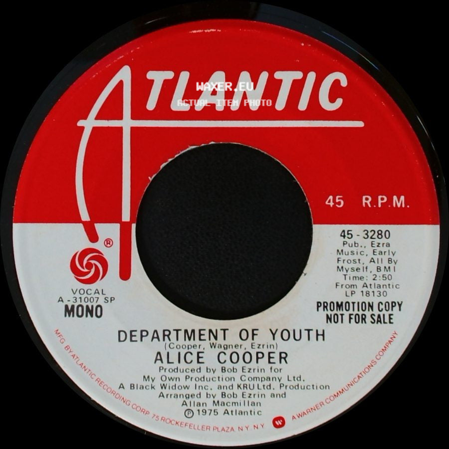 Alice Cooper - Department Of Youth / Department Of Youth side A