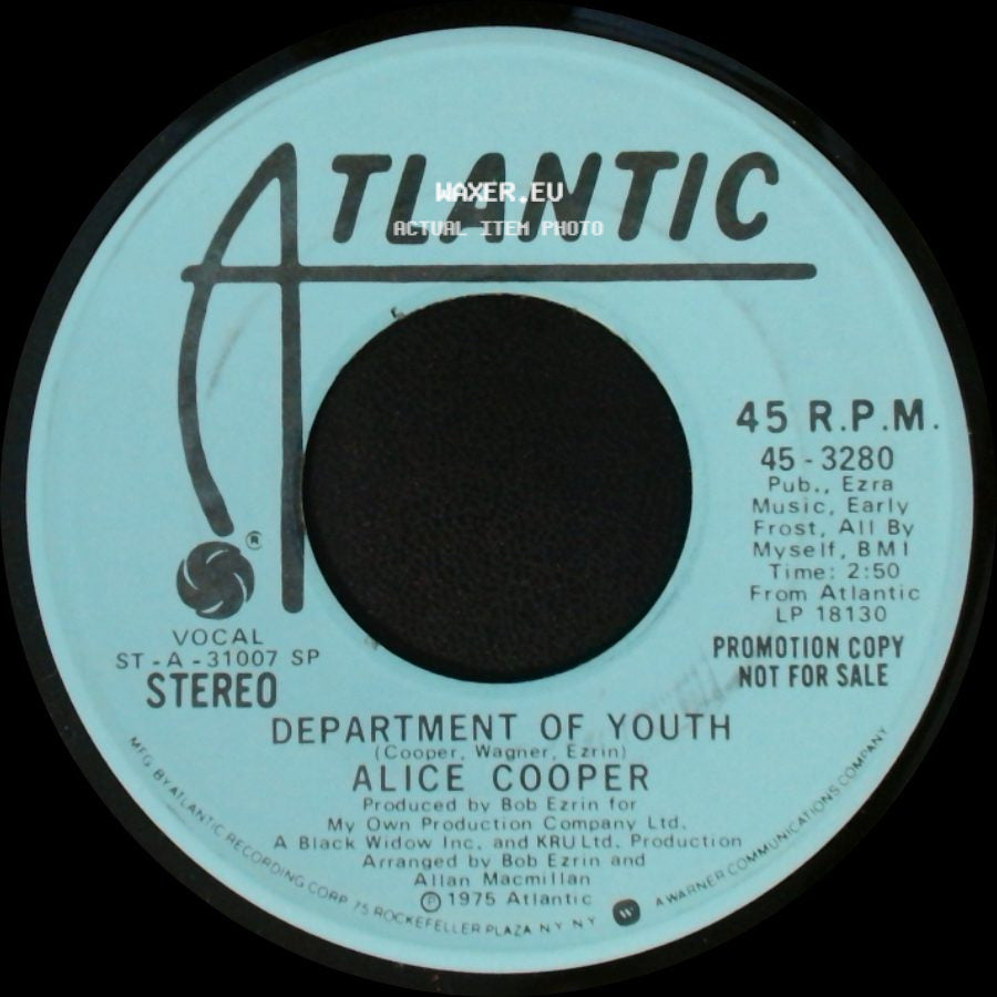 Alice Cooper - Department Of Youth / Department Of Youth side B