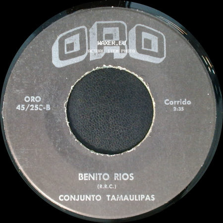 Benito Rios / Conjunto Tamaulipas - Unknown Title A / Mi Pobre Corazon side A