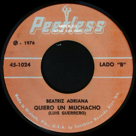 Beatriz Adriana - Quiero Un Muchacho / Que Digan Misa side A