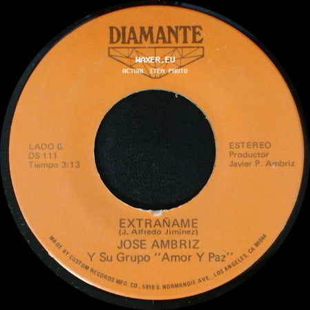 Jose Ambriz Y Su Grupo "Amor Y Paz" - Caminando Voy / Extrañame side B