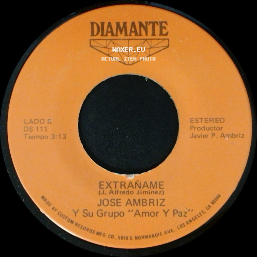 Jose Ambriz Y Su Grupo "Amor Y Paz" - Caminando Voy / Extrañame side B