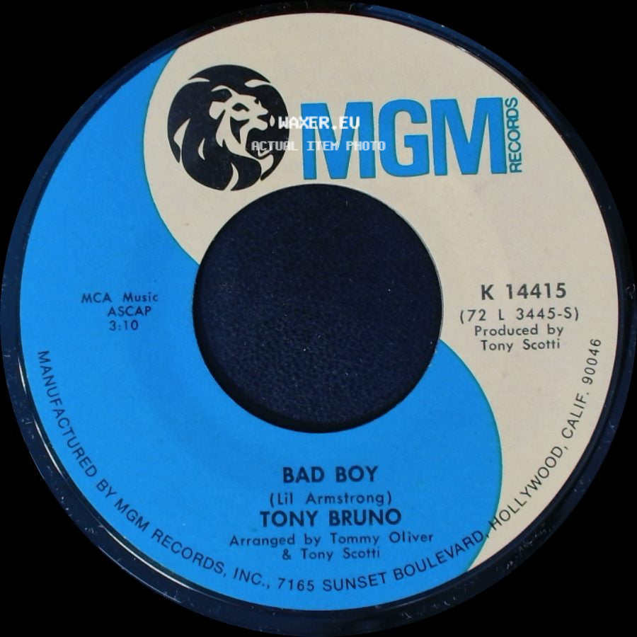 Tony Bruno - Bad Boy / Georgia Up North side A