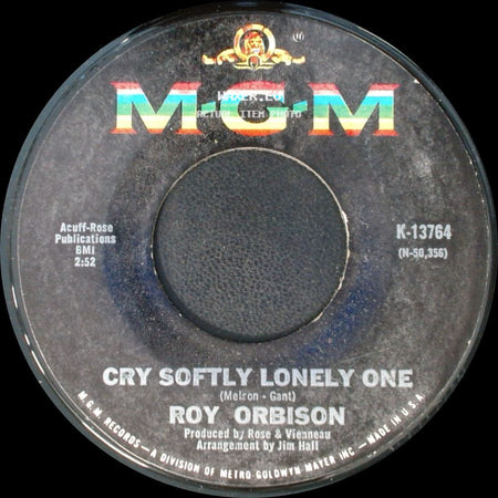 Roy Orbison - Pistolero / Cry Softly Lonely One side B