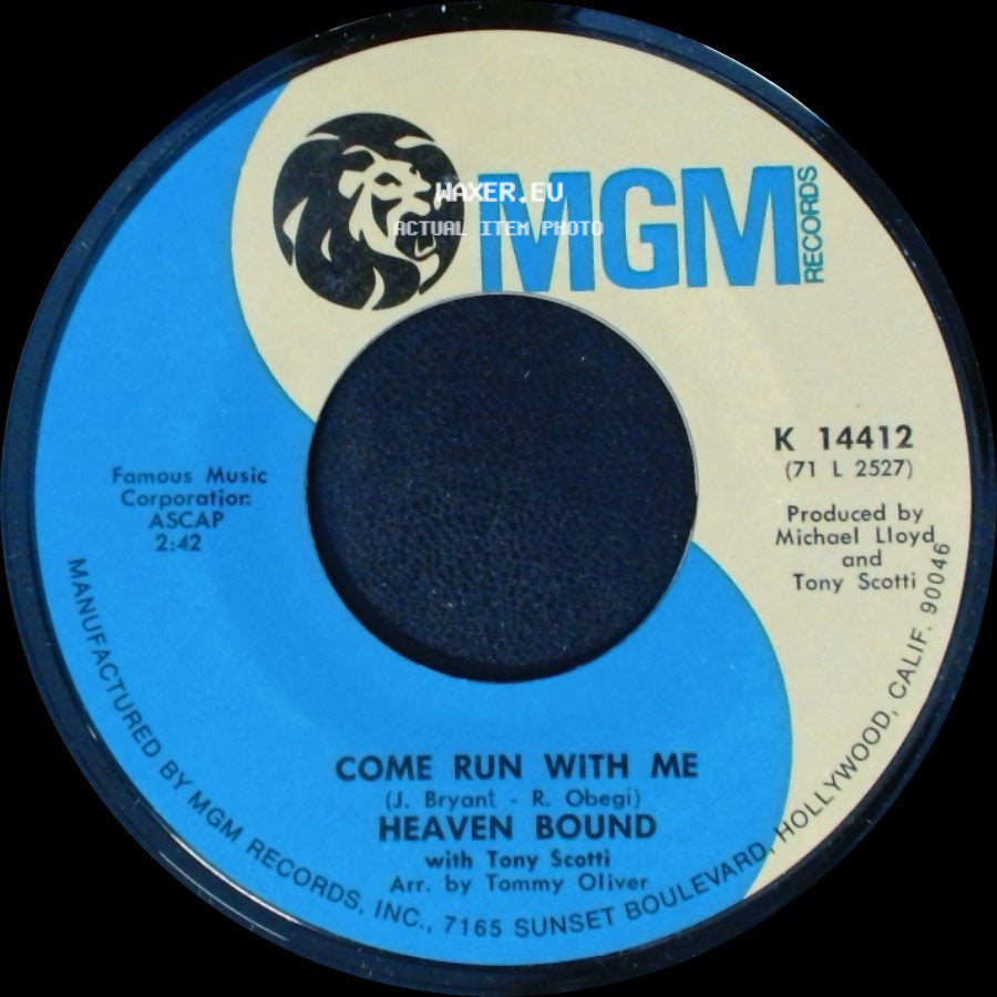 Unknown Artist - Come Run With Me / Heaven Bound / Breaking Up Is Hard To Do / Heaven Bound side A