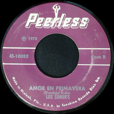 Los Sonor's - Agua Salada / Amor En Primavera side B