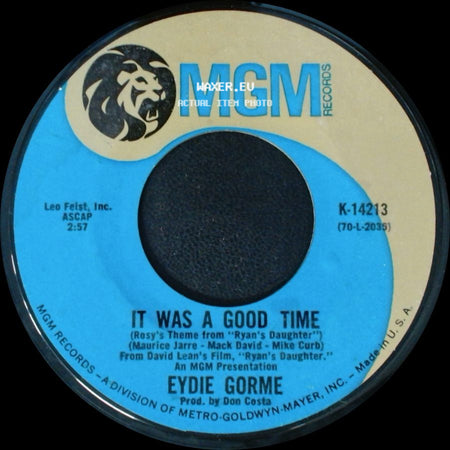 Eydie Gorme - Mem'ries And Souvenirs / It Was A Good Time side B