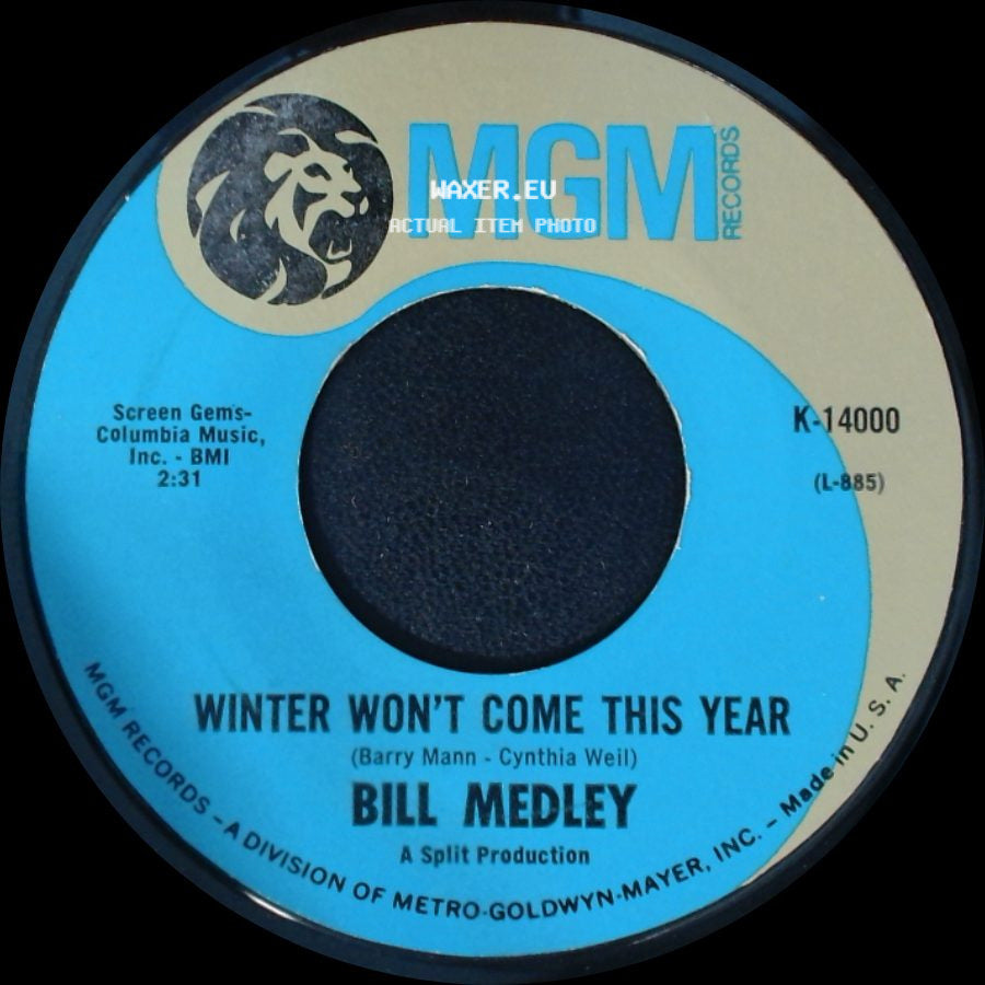 Bill Medley - Peace Brother Peace / Winter Won't Come This Year side B