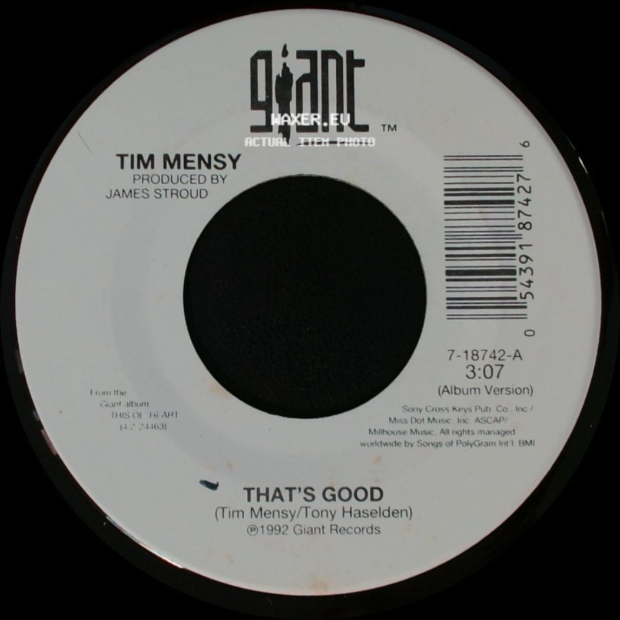 Tim Mensy - That's Good / The Grandpa That I Know side A